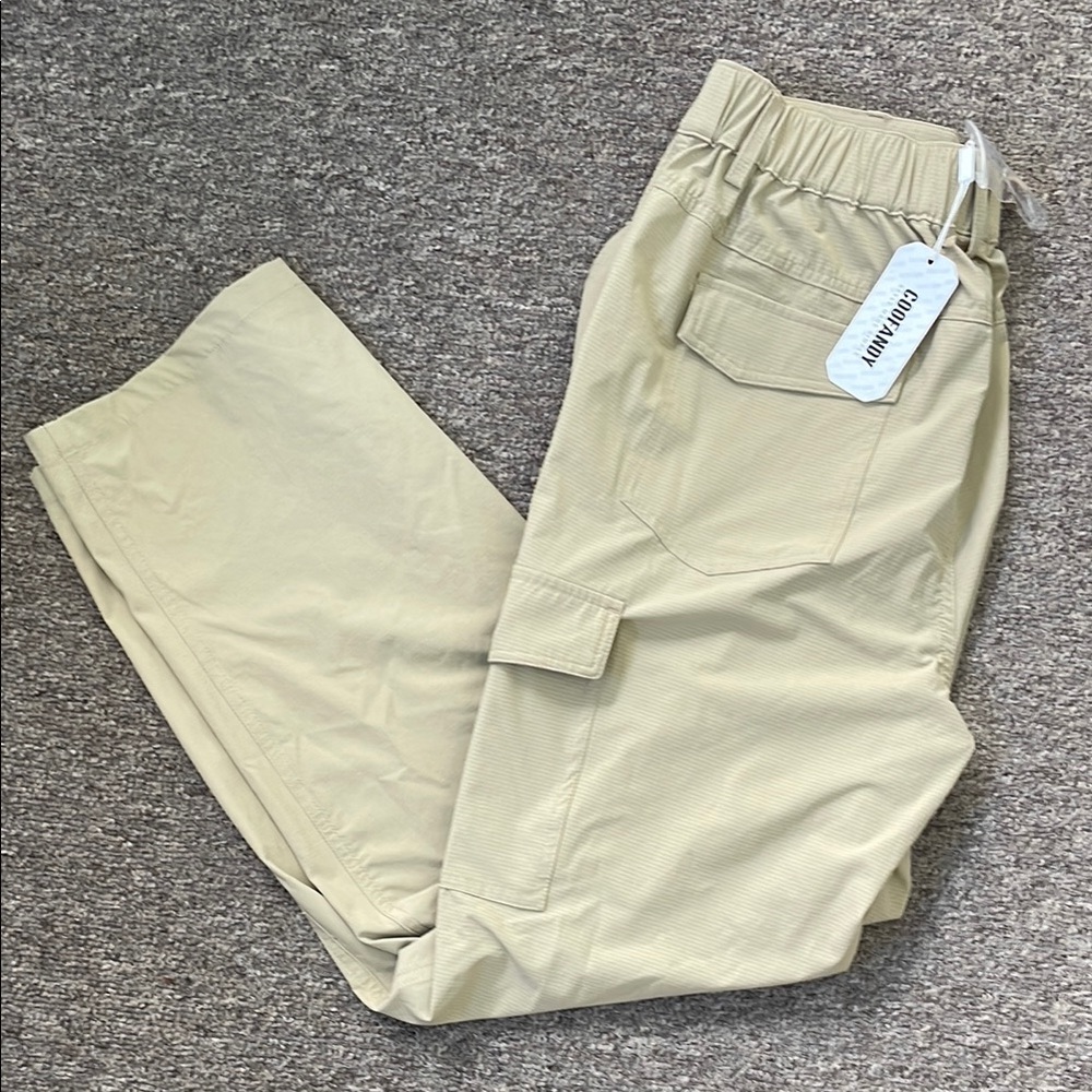 COOFANDY Khaki Cargo Pants